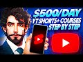 How To Make $500/Day With Faceless Youtube Shorts & Udemy Courses - WS Democreator