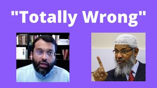 Zakir Naik says Yasir Qadhi's view is "Totally Wrong"