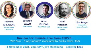 Nuclear for Climate Live from COP26 - "Net Zero - A way forward"