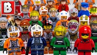 Every Lego Rebel Pilot Minifigure Ever Made!!! | Collection Review