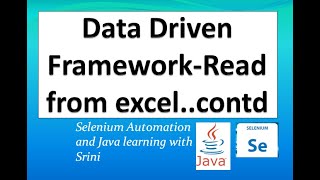 Selenium Data Driven Framework- Read from Excel - Part2