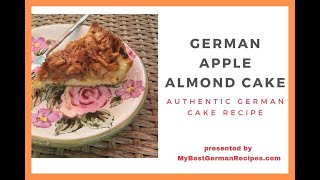 German Apple Cake with Almonds - Authentic German Recipe