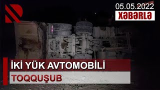 Şəmkirdə iki yük avtomobili toqquşub - Qəza nəticəsində 2 nəfər ölüb, 1 nəfər ağır yaralanıb