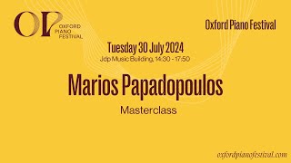 Marios Papadopoulos (directing from the keyboard) Masterclass | Oxford Piano Festival 2024