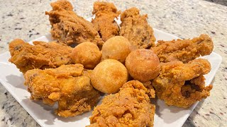 How to make the best fried chicken back recipe / Jamaican school gate lunch recipe