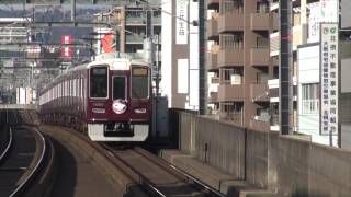 【阪急電鉄】1000系1001F%急行梅田行%スヌーピー＆フレンズ号＠岡町('16/12)