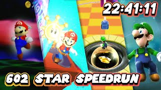 Super Mario 602 Star Marathon - 4 Games 1 Speedrun