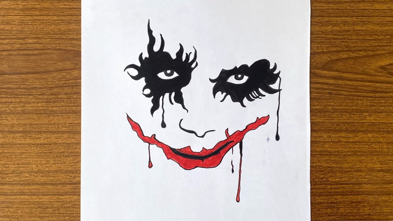 Joker Face Sketch