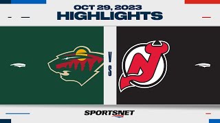 NHL Highlights | Wild vs. Devils - October 29, 2023