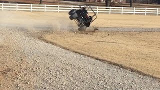 Epic Fail Crash Grandma Wrecks and Rolls Hammerhead 150 Dune Buggy