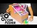 How To Make A Coin Pusher from Cardboard | Easy DIY Arcade Game to Craft!