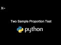 Two Sample Proportion Test in Python