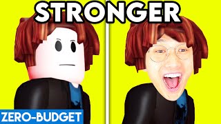 ROBLOX MUSIC VIDEO WITH ZERO BUDGET! (ROBLOX STRONGER MUSIC VIDEO PARODY BY LANKYBOX)