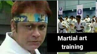 Martial art training. (Taj islam tv)