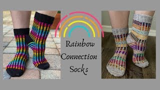 Rainbow Connection Socks Release - Crazy Sock Lady Designs