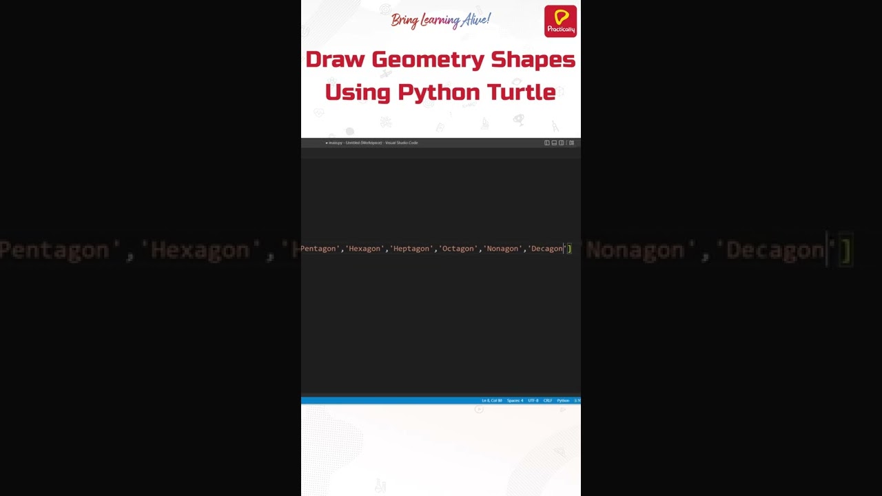 Draw Geometry Shapes Using Python 🔥🔥| Practically | Python For ...