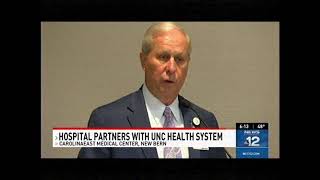 WCTI TV 12 - CarolinaEast Joins UNC Health (May 12, 2021)