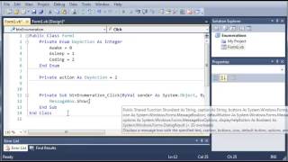 Visual Basic Tutorial 64 Enumerations