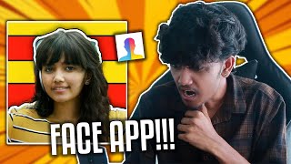 FACEAPP REACTION!!😂😂