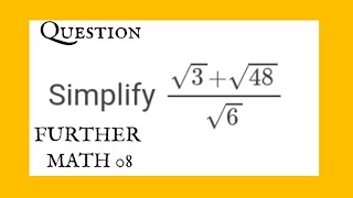 Simplify (√3 + √48) / √6 step by step