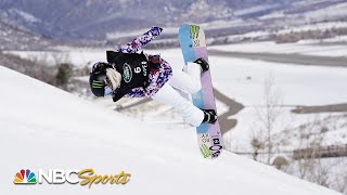 Chloe Kim stuns field to repeat as snowboard halfpipe world champion, leads U.S. 1-2 | NBC Sports
