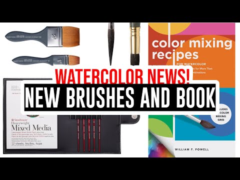 Watercolor News – Overview! New brushes and book!