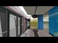 openbve mtr tsuen wan line m train a205 a208 arriving and deparitng in admiralty