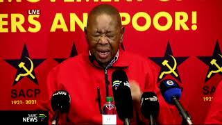 SACP's General-Secretary, Dr Blade  Nzimande briefs the media ahead of the national congress