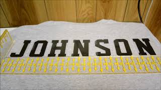 How to apply Vinyl Press On Letters (SEI 3 Iron Letters)