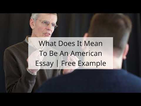 What is an American essay?