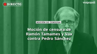 🔴 EN DIRECTO | Moción de censura de Ramón Tamames y Vox contra Pedro Sánchez