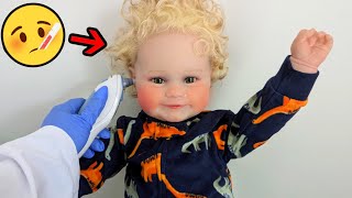 Reborn Baby Boy Getting Sick Role Play Videos