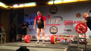 Andreas Hjelmtveit 360 kg deadlift IPF Worlds 2014 - Bronze