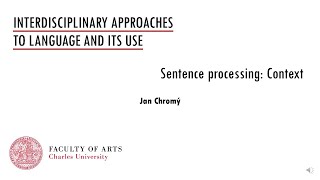05i Sentence processing: Context