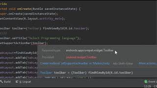 android studio error | cannot be cast to android widget Toolbar