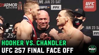 Dan Hooker vs. Michael Chandler Final Face Off | UFC 257 Ceremonial Weigh-Ins