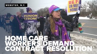 Home care workers at UR Medicine demand contract resolution amid picket