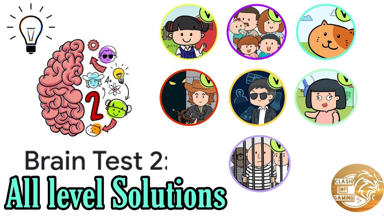 Brain Test 2 : Tricky Stories All Level Solutions Walkthrough - YouTube