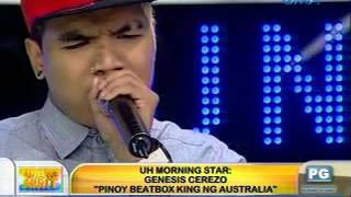 Unang Hirit: UH Morning Star, Genesis Cerezo 'Pinoy Beatbox King ng Australia'