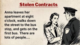 English Listening Practice Level 4 ⭐ English Story - The Stolen Contracts