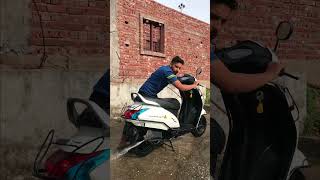 Activa 4g scooter silencer cleaning with water at home #viral #activa #trending  #scooty #scooter