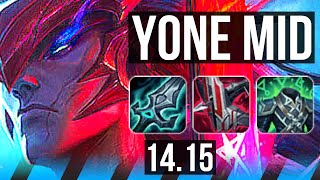 YONE vs LEBLANC (MID) | 8/2/12, 600+ games | EUW Master | 14.15