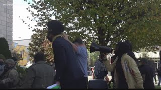 Voters pepper sprayed, eight arrested during a march to the polls Graham