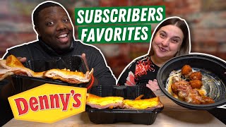 Trying My Subscribers Favorites from Denny's [Taste Test]