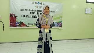 Juara 3 Khitobah Putri MAPSI Jateng TATA SHELSEA SEPTIYANI Kab. Jepara