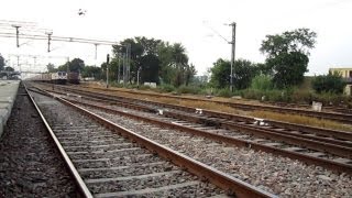 Exuberant Sealdah Rajdhani Blisters WAP-1 Lichchavi and Speeds past WAIR at 130 km/hr