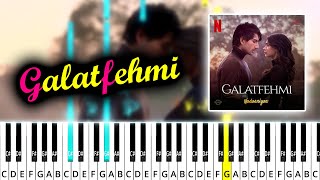 Galatfehmi - Nadaaniyan (2025) - Notes+Sheet+MIDI - EASY Piano Tutorial