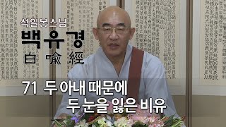 백유경 제60회 - 두 아내 때문에 두눈을 잃은 비유...