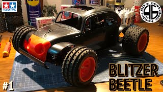 タミヤ ブリッツァービートル＃1「ローマウントボディマウント制作」tamiya blitzerbeetle