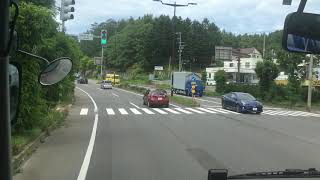 高速バス いわない号 前面展望 車窓[2/3]小樽駅前BT→余市駅前十字街/ 北海道中央バス 札幌1055発(岩内行)